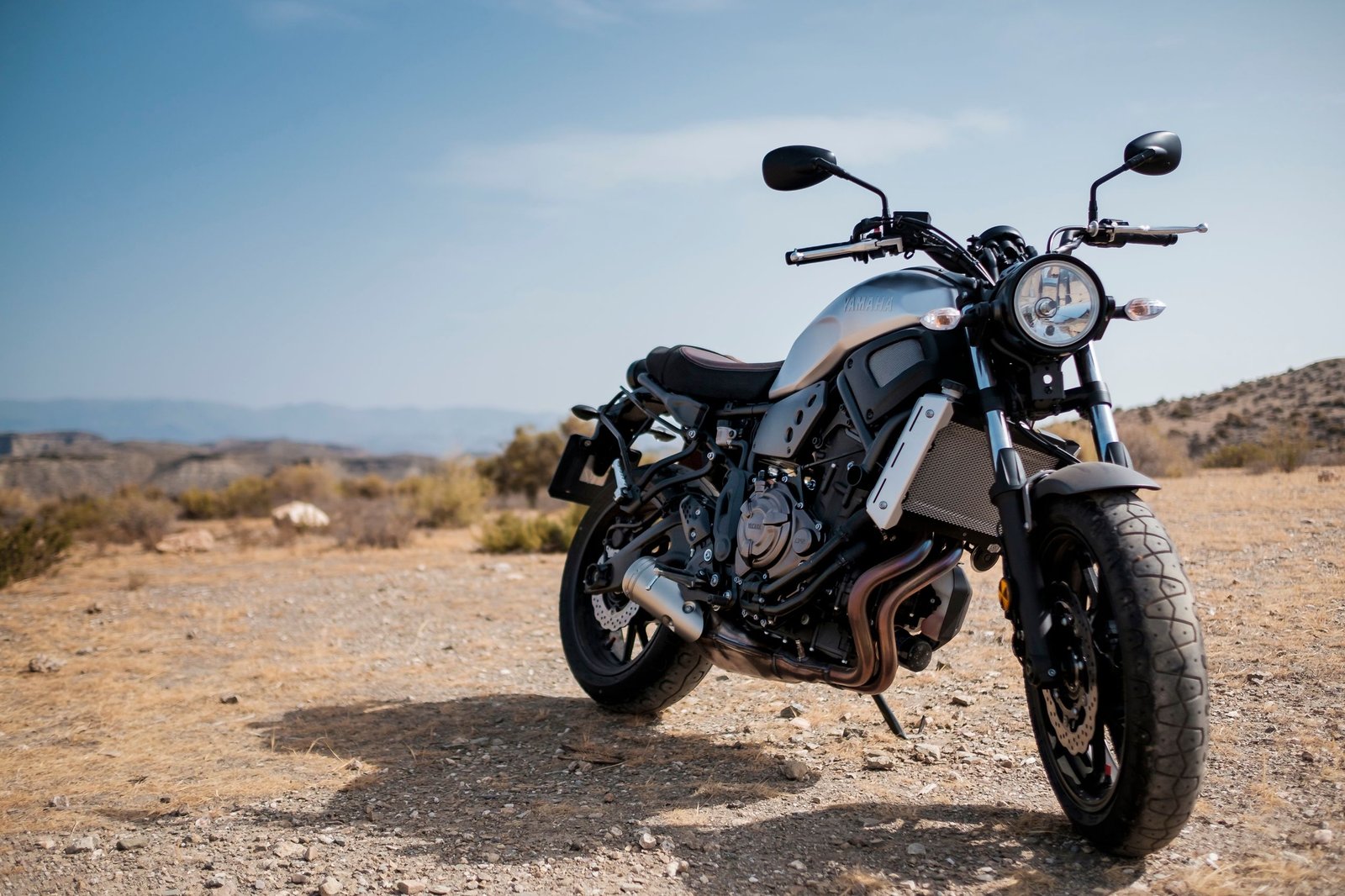 Motorcycle prepared for transport