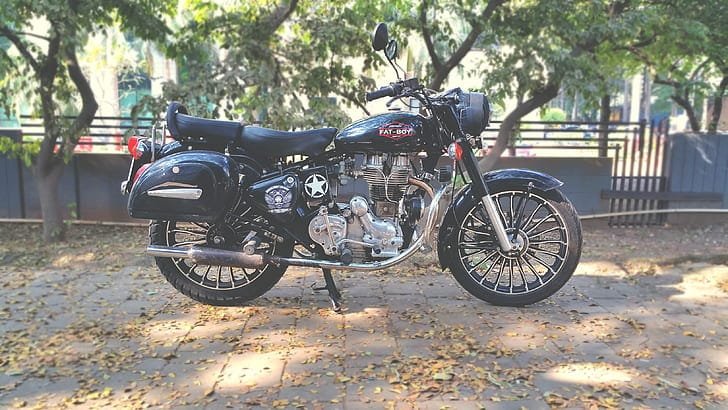 Motorcycle with documents